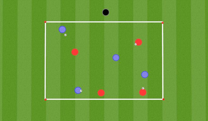Football/Soccer Session Plan Drill (Colour): Mosquitos
