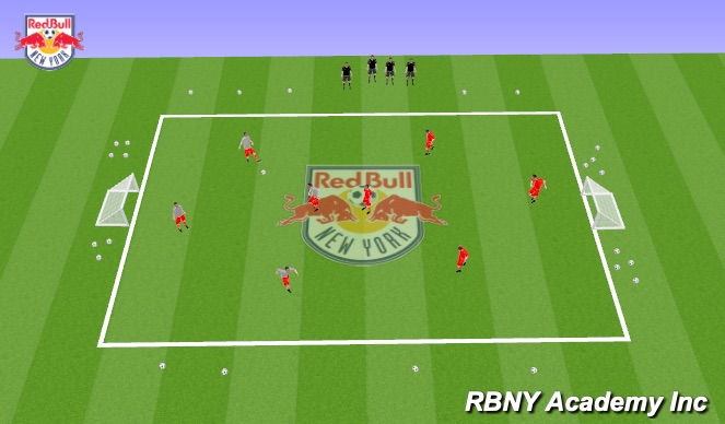 Football/Soccer Session Plan Drill (Colour): Small Sided Game 1