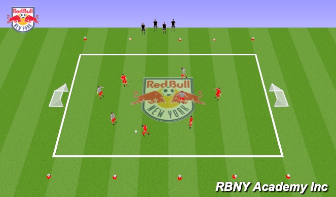 Football/Soccer Session Plan Drill (Colour): Small Sided Game 2