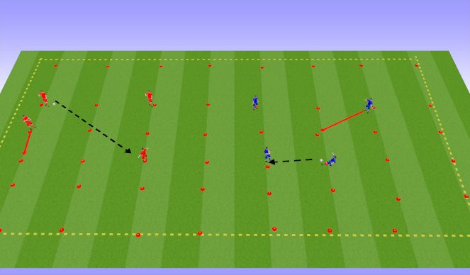 Football/Soccer Session Plan Drill (Colour): Warm Up