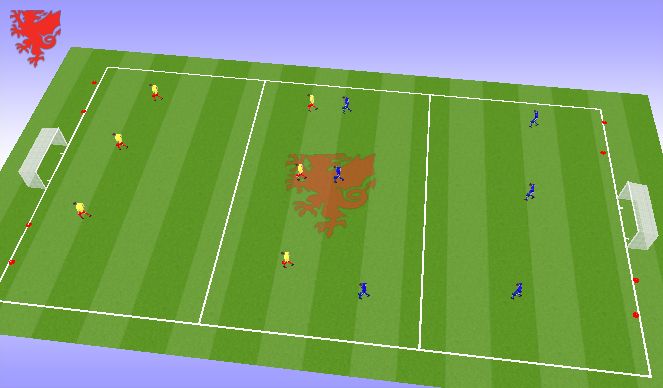 Football/Soccer Session Plan Drill (Colour): Screen 4