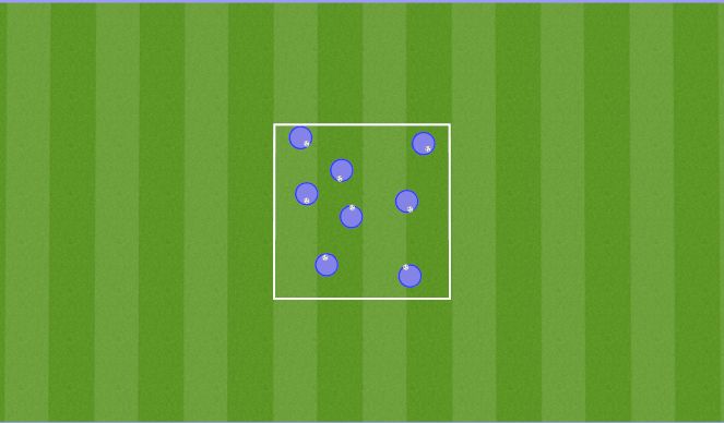 Football/Soccer Session Plan Drill (Colour): Free Dribble