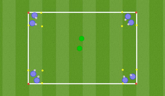 Football/Soccer Session Plan Drill (Colour): Island Hoppers