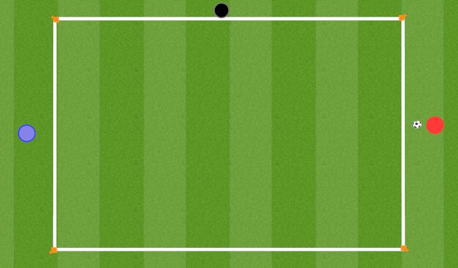 Football/Soccer Session Plan Drill (Colour): Line-Ball