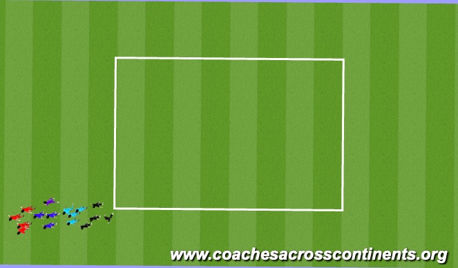 Football/Soccer Session Plan Drill (Colour): Animation 2