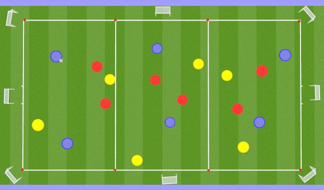 Football/Soccer Session Plan Drill (Colour): Counter Pressing 1