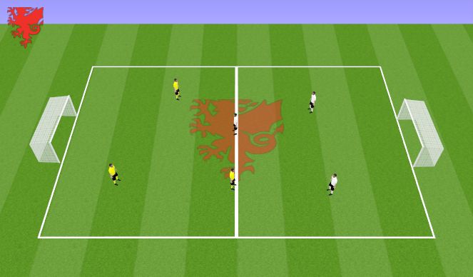 Football/Soccer Session Plan Drill (Colour): Arrival actvity 