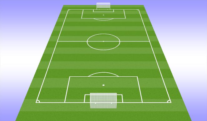 Football/Soccer Session Plan Drill (Colour): Scrimmage