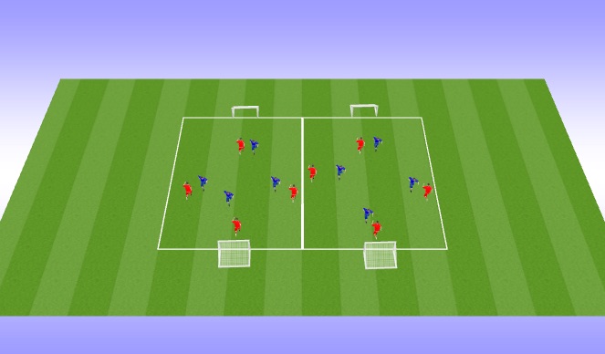 Football/Soccer Session Plan Drill (Colour): Final SSG