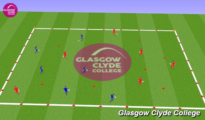 Football/Soccer Session Plan Drill (Colour): Technical