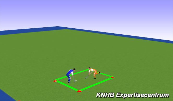 Hockey Session Plan Drill (Colour): Warming-up