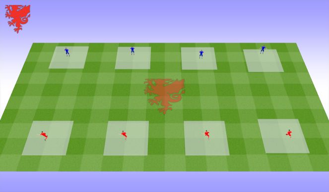 Football/Soccer Session Plan Drill (Colour): First Touch 