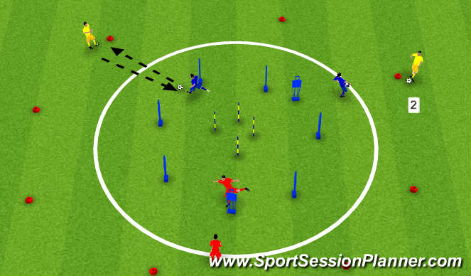 Football/Soccer Session Plan Drill (Colour): Screen 2
