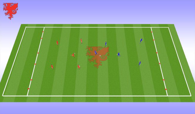 Football/Soccer Session Plan Drill (Colour): SSG