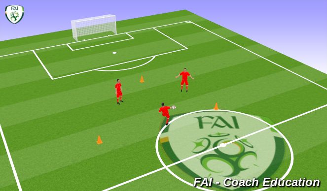 Football/Soccer Session Plan Drill (Colour): Warm Up