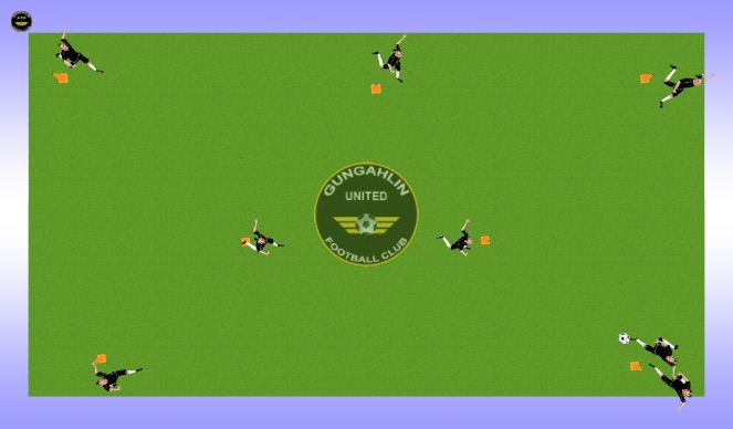 Football/Soccer Session Plan Drill (Colour): Passing Pattern Variation