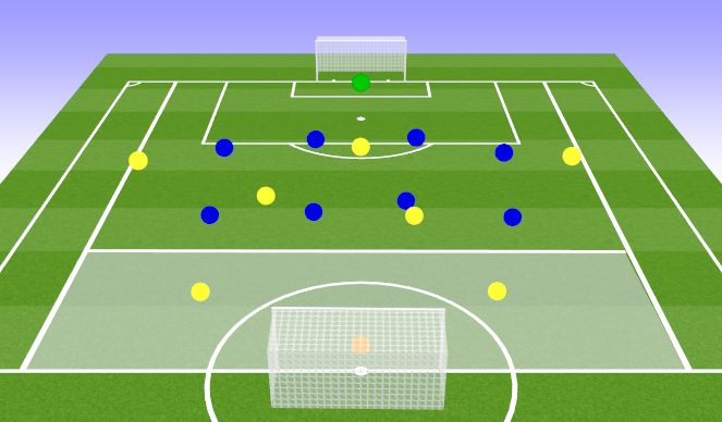Football/Soccer Session Plan Drill (Colour): 8v7 MSG