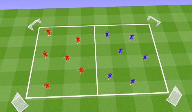 Football/Soccer Session Plan Drill (Colour): Counter Pressure Practice