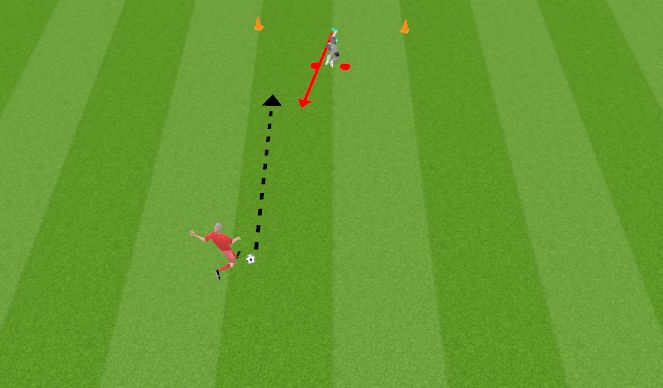 Football/Soccer Session Plan Drill (Colour): Up and at 'em'