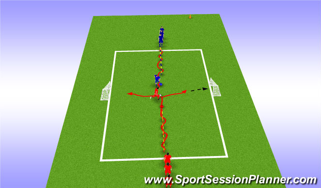Football/Soccer Session Plan Drill (Colour): Screen 1