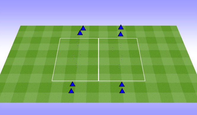 Football/Soccer Session Plan Drill (Colour): Dynamic Warm Up