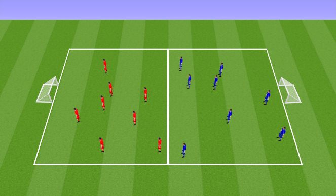 Football/Soccer Session Plan Drill (Colour): Warm Up