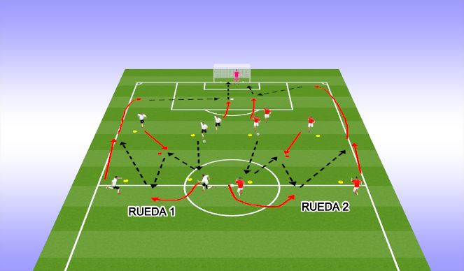 Football/Soccer Session Plan Drill (Colour): VARIANTE 01