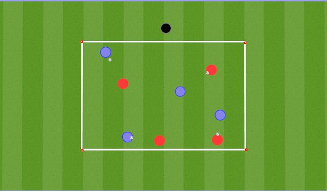 Football/Soccer Session Plan Drill (Colour): Mosquitos