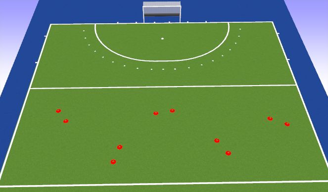 Hockey Session Plan Drill (Colour): Scrimmage