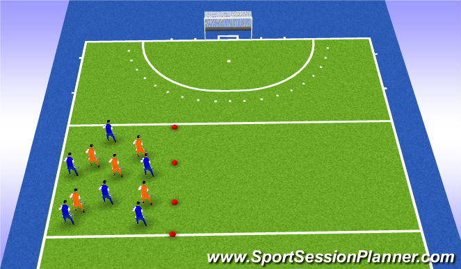 Hockey Session Plan Drill (Colour): Screen 4