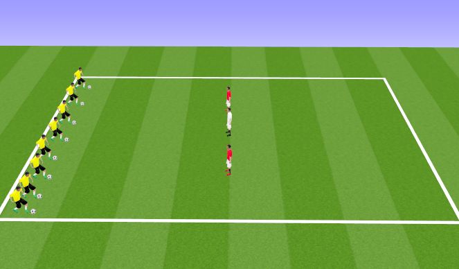 Football/Soccer Session Plan Drill (Colour): Bull Rush