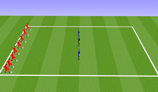 Football/Soccer Session Plan Drill (Colour): Bull Rush