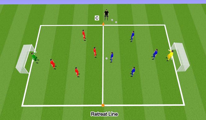 Football/Soccer Session Plan Drill (Colour): Arrival  - Game - PLAY