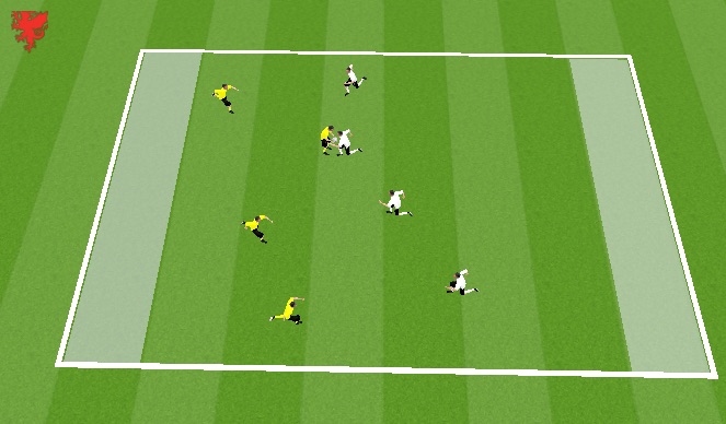 Football/Soccer Session Plan Drill (Colour): Warm up