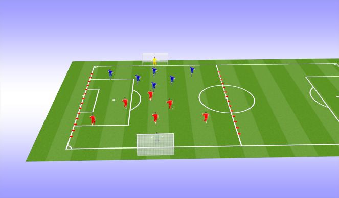 Football/Soccer Session Plan Drill (Colour): Screen 3