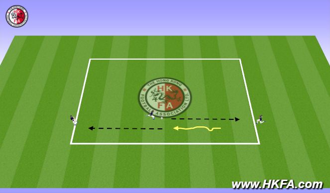 Football/Soccer Session Plan Drill (Colour): Warming up
