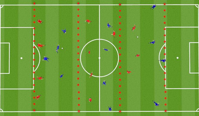 Football/Soccer Session Plan Drill (Colour): Red Devil Rover - Expanded