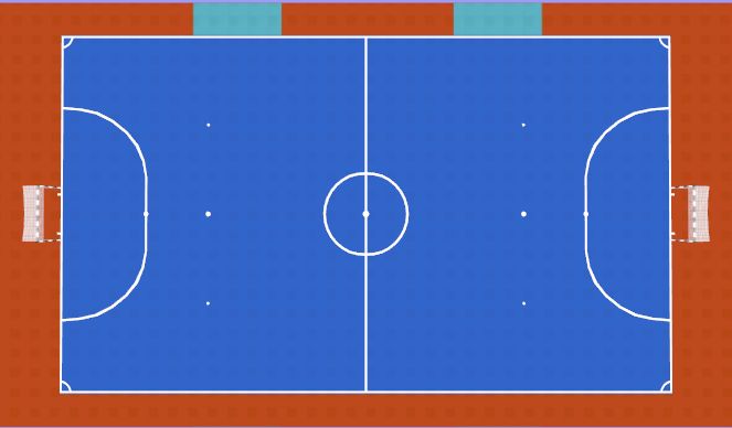 Futsal Session Plan Drill (Colour): Set Up