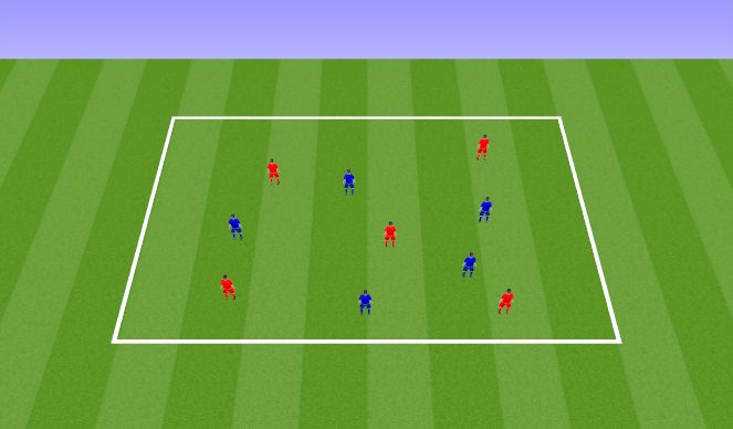 Football/Soccer Session Plan Drill (Colour): Warm Up