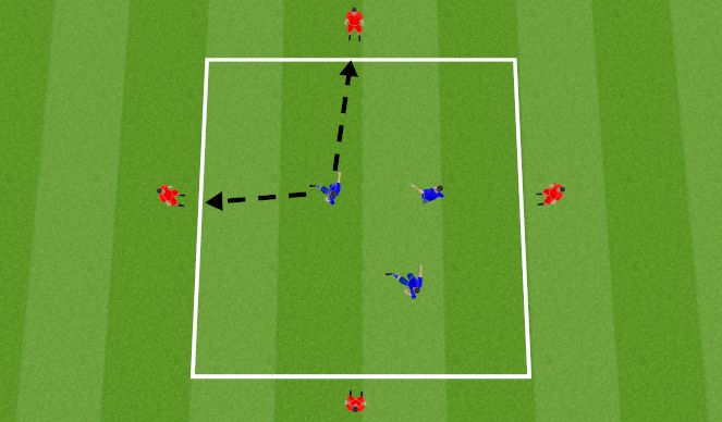 Football/Soccer Session Plan Drill (Colour): Warm up (passing based)