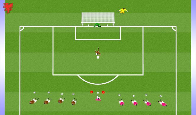 Football/Soccer Session Plan Drill (Colour): SSG Setup