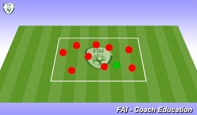 Football/Soccer Session Plan Drill (Colour): Warmup