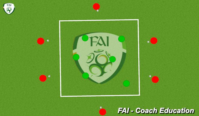 Football/Soccer Session Plan Drill (Colour): Warm up