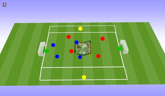 Football/Soccer Session Plan Drill (Colour): Screen 4