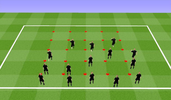Football/Soccer Session Plan Drill (Colour): Warm Up
