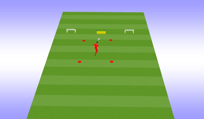 Football/Soccer Session Plan Drill (Colour): Passing to finishing