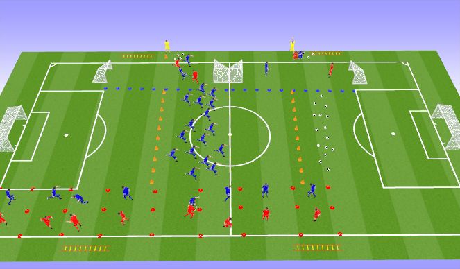 Fútbol Ejercicio del Plan de Sesiones (Color): Session Layout