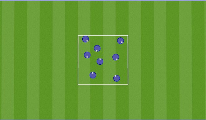 Football/Soccer Session Plan Drill (Colour): Free Dribble