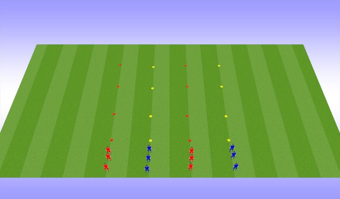 Football/Soccer Session Plan Drill (Colour): Races
