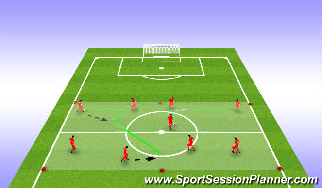 Football/Soccer Session Plan Drill (Colour): WU | balaanname en passing
